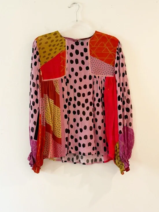 Anthropologie Bl^nk Miranda Peasant Blouse - Picture 8 of 9